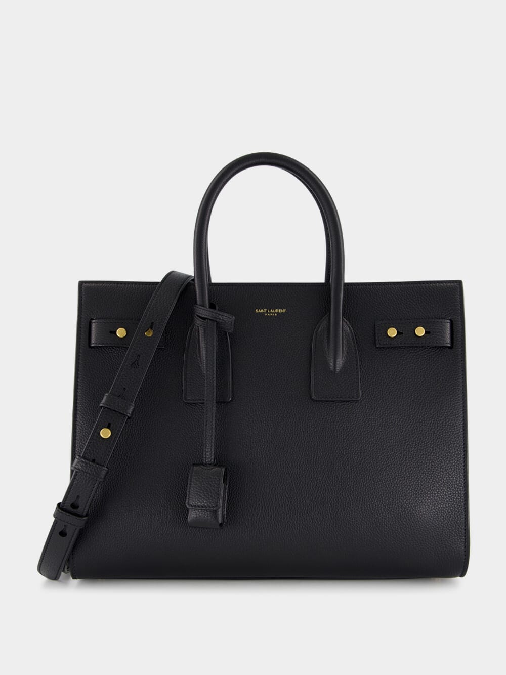 Black Small Sac de Jour in Supple Grained Leather
