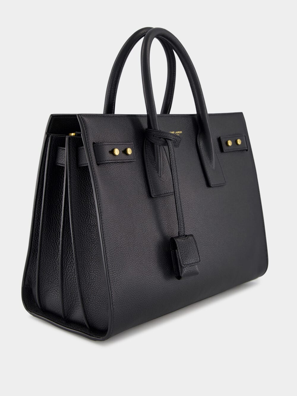 Black Small Sac de Jour in Supple Grained Leather