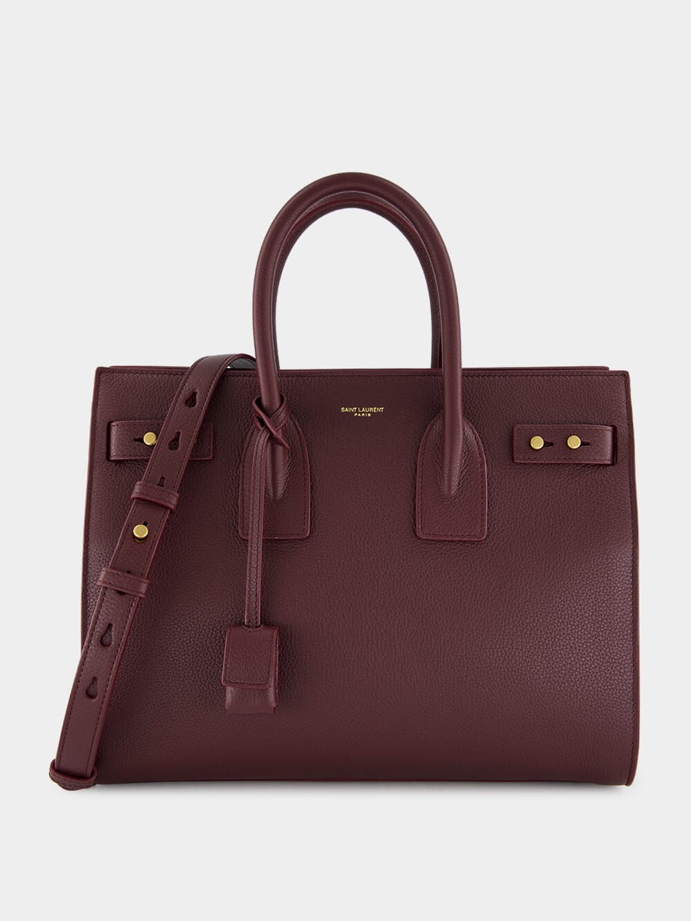 Rouge Cabernet Sac de Jour in Supple Grained Leather