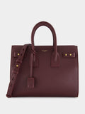 Rouge Cabernet Sac de Jour in Supple Grained Leather