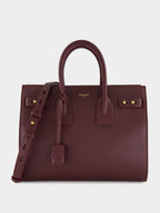 Rouge Cabernet Sac de Jour in Supple Grained Leather