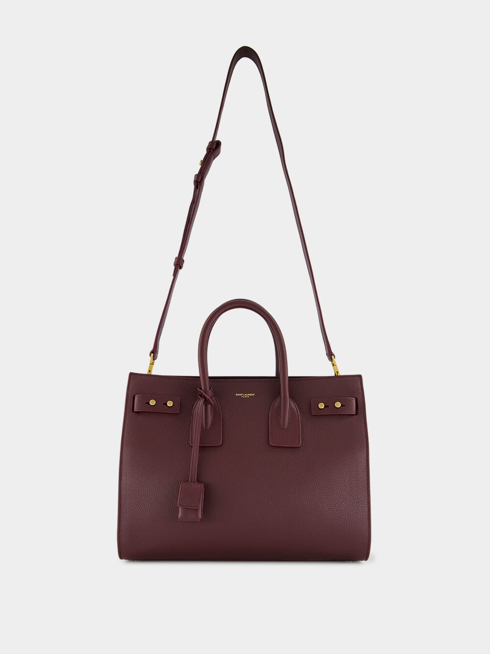 Rouge Cabernet Sac de Jour in Supple Grained Leather