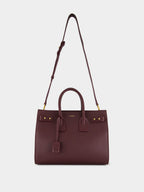 Rouge Cabernet Sac de Jour in Supple Grained Leather