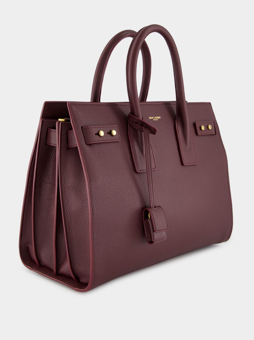 Rouge Cabernet Sac de Jour in Supple Grained Leather