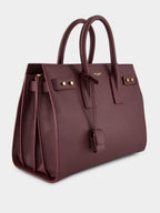 Rouge Cabernet Sac de Jour in Supple Grained Leather