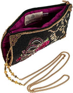 Mary Frances Crossbody-Clutch Black Crossbody Handbag Bag New