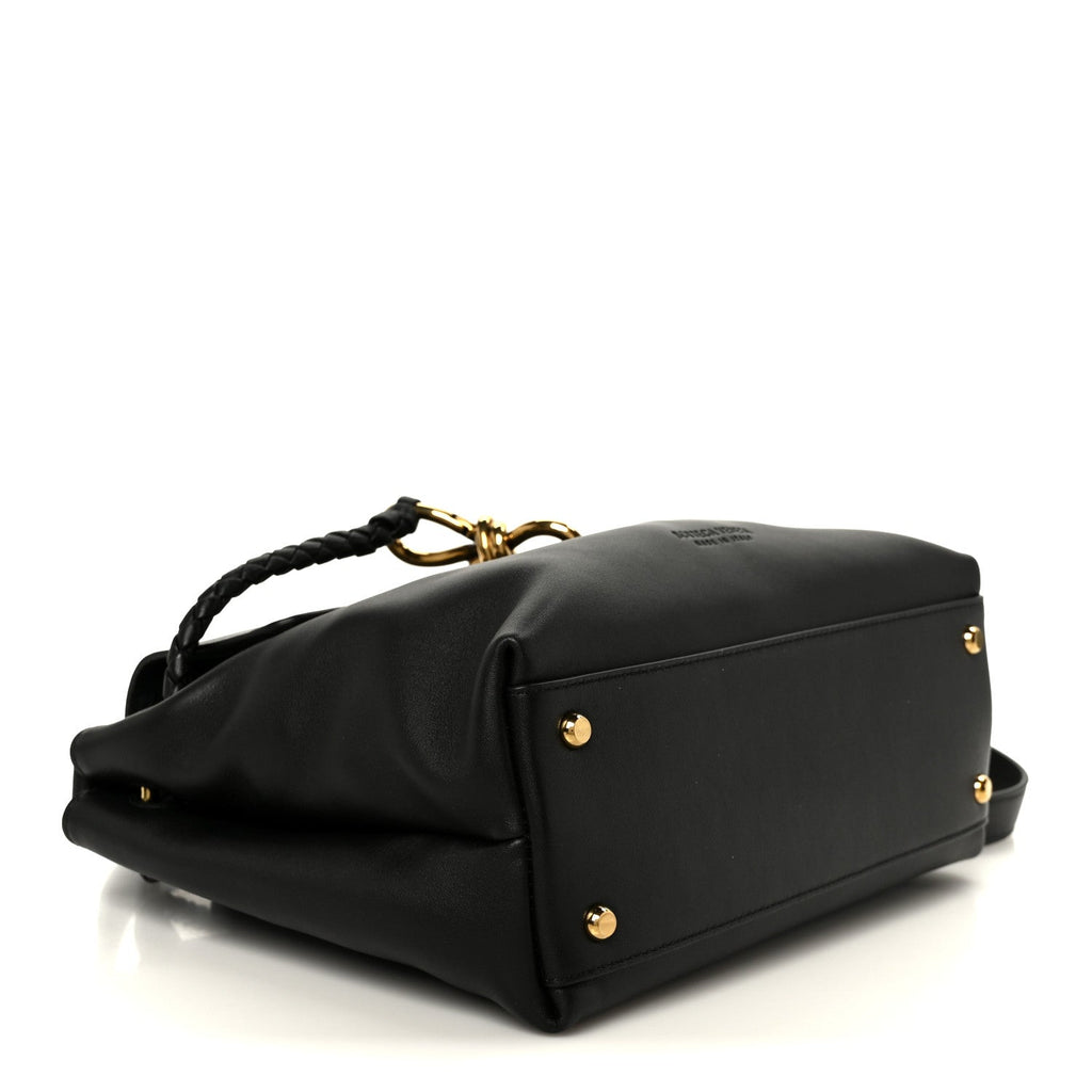Silky Calfskin Small Ciao Ciao Black