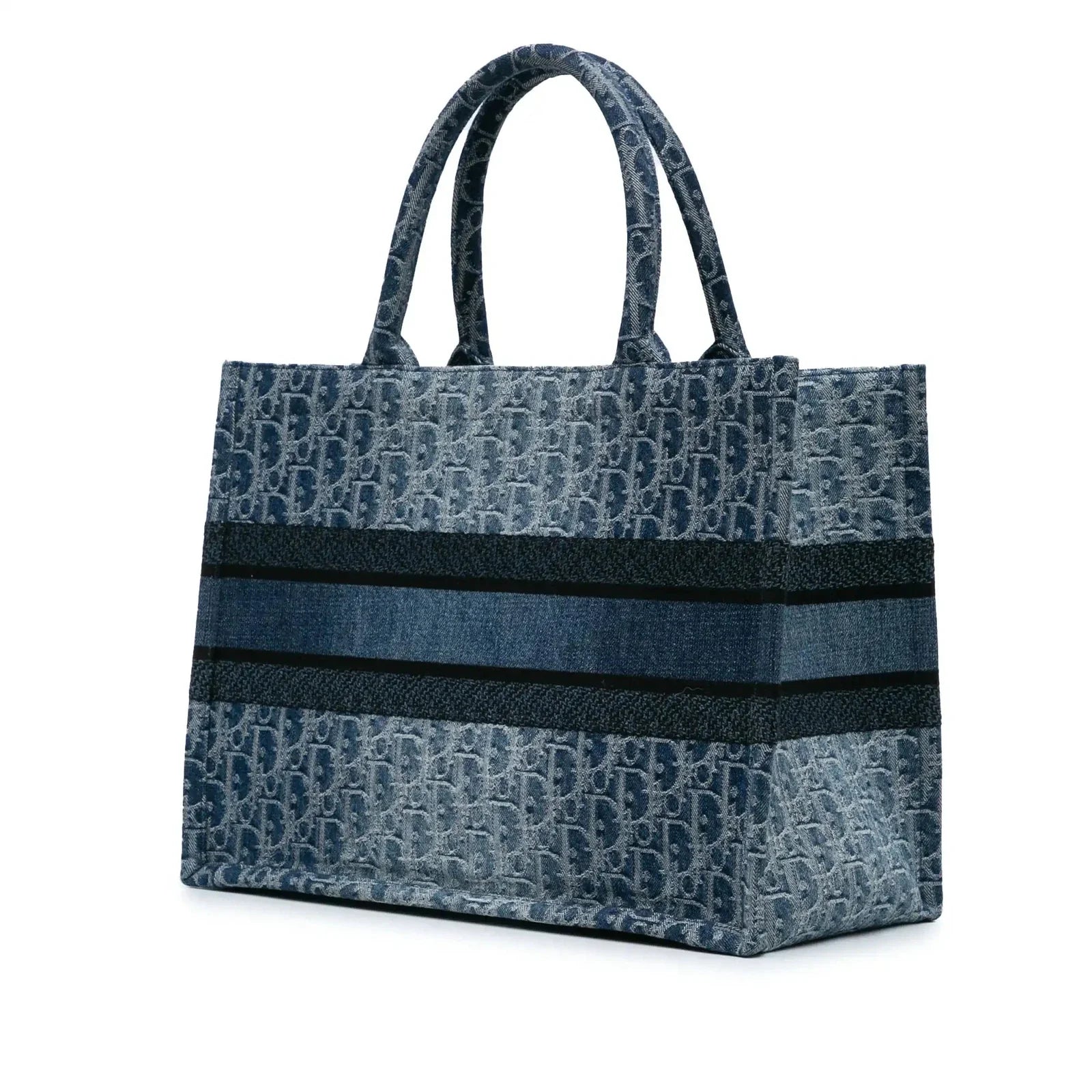 Christian Dior Medium Oblique Denim Book Tote
