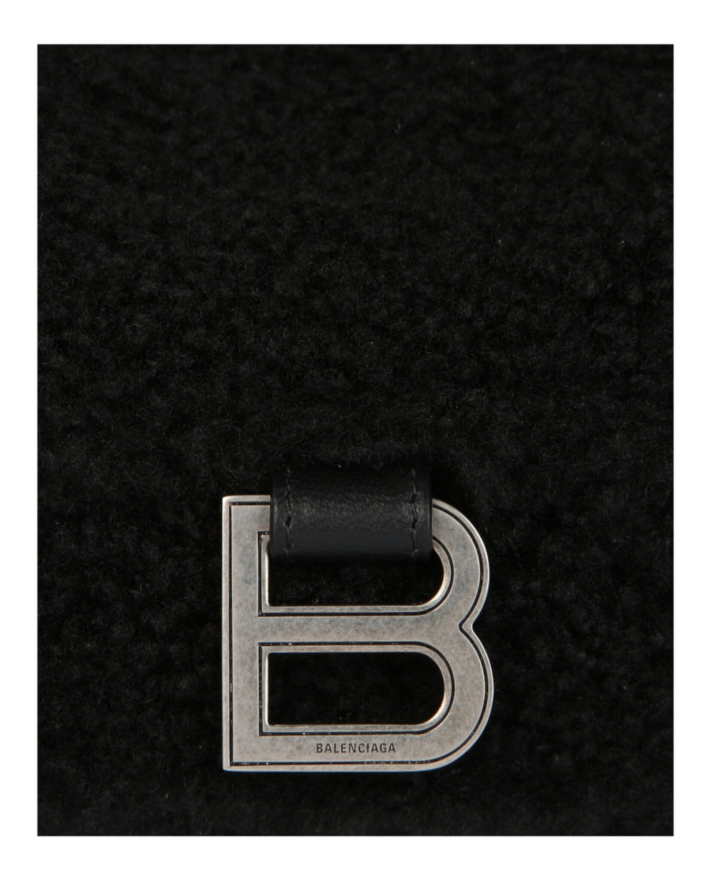 Balenciaga Womens Crush Small Chain Bag With Faux Shearling