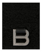 Balenciaga Womens Crush Small Chain Bag With Faux Shearling