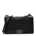 Caviar Quilted New Medium Boy Flap Black