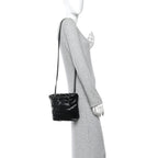 Shiny Calfskin Quilted Mini Chanel 22 So Black