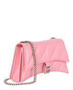 Balenciaga Womens Xs Quilted Crush Leather Shoulder Bag