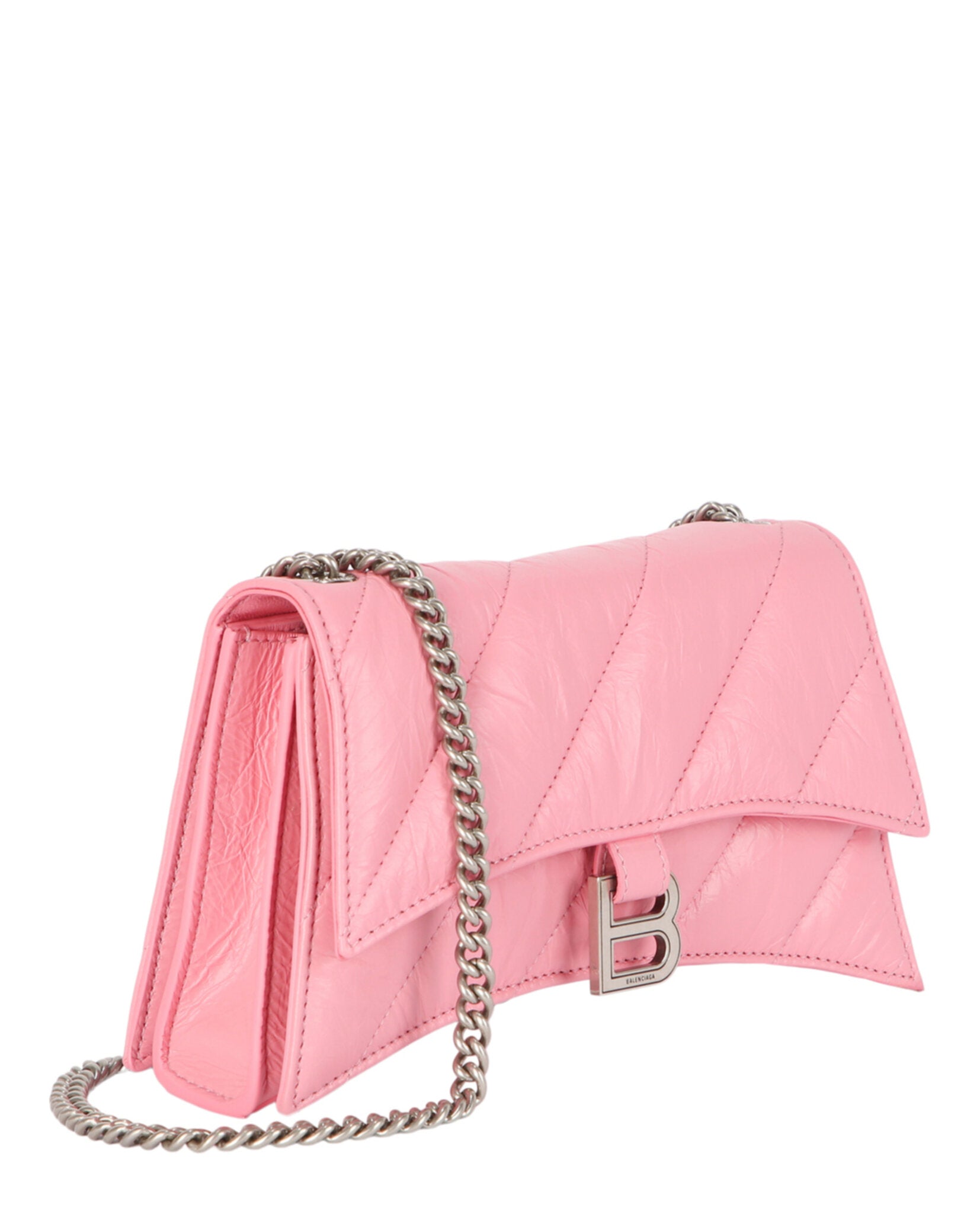 Balenciaga Womens Xs Quilted Crush Leather Shoulder Bag