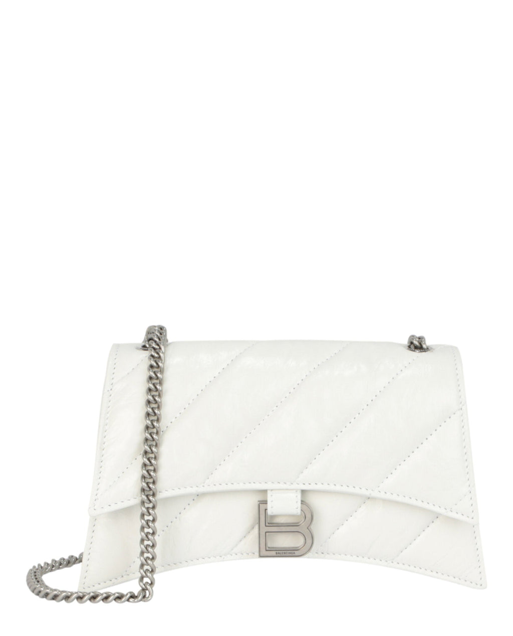 Balenciaga Womens Crush Xs Quilted Chain Shoulder Bag