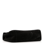 Suede Calfskin Small Souplissimo Maxi Flap Black