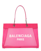 Balenciaga Womens Large Duty Free Mesh Tote