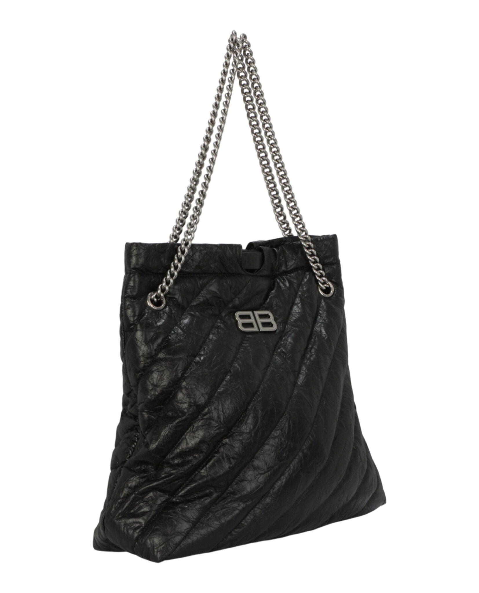 Balenciaga Womens Crush Quilted Medium Tote