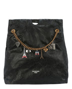 Balenciaga Womens Crush Leather Medium Tote