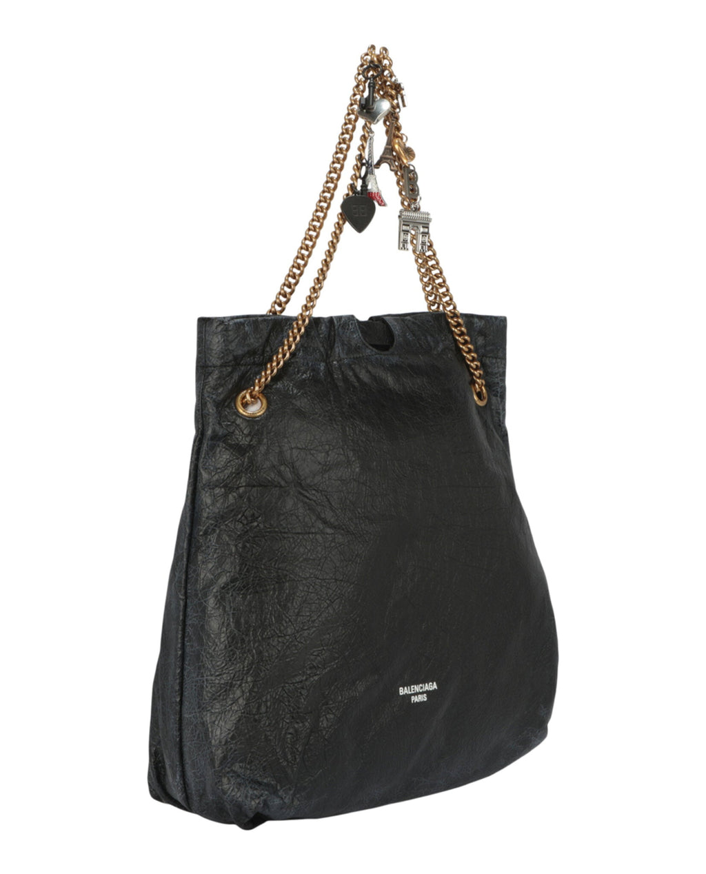 Balenciaga Womens Crush Leather Medium Tote