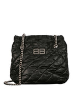 Balenciaga Womens Small Quilted Crush Tote Bag