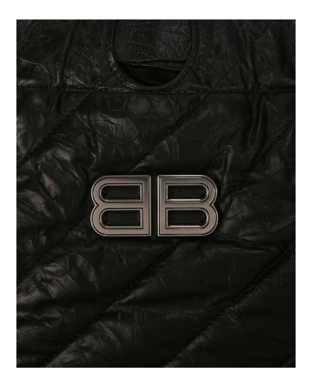 Balenciaga Womens Small Quilted Crush Tote Bag