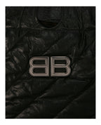 Balenciaga Womens Small Quilted Crush Tote Bag
