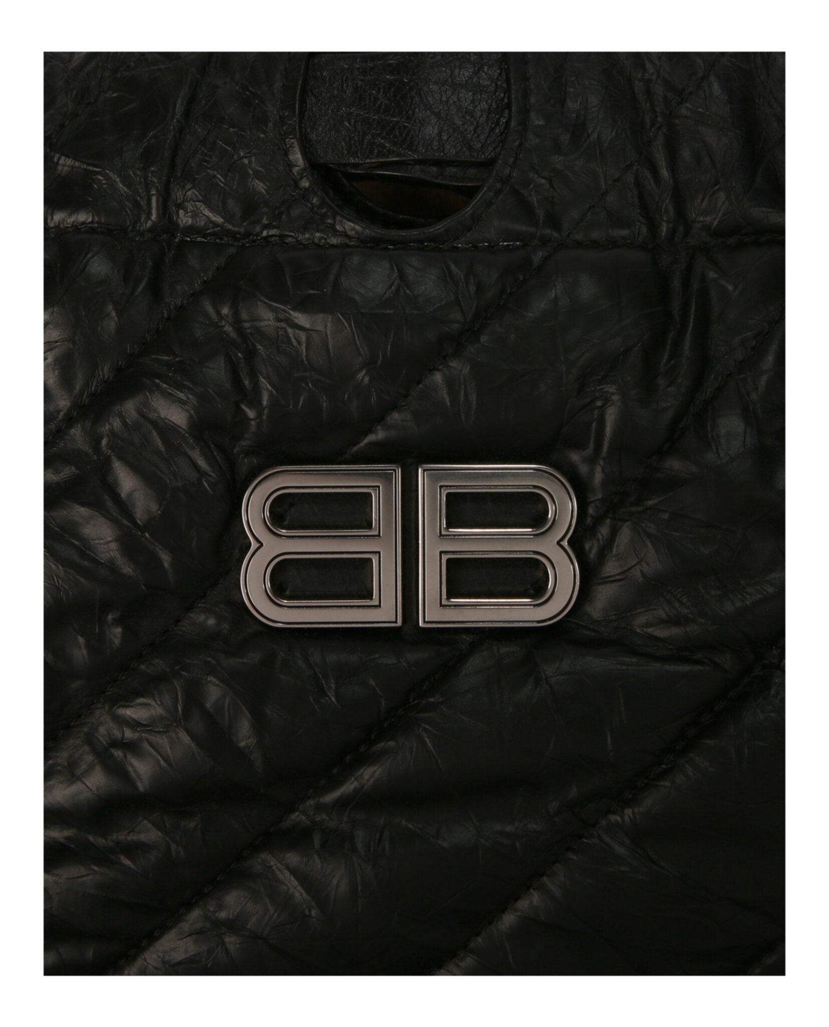 Balenciaga Womens Small Quilted Crush Tote Bag