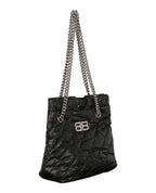 Balenciaga Womens Small Quilted Crush Tote Bag