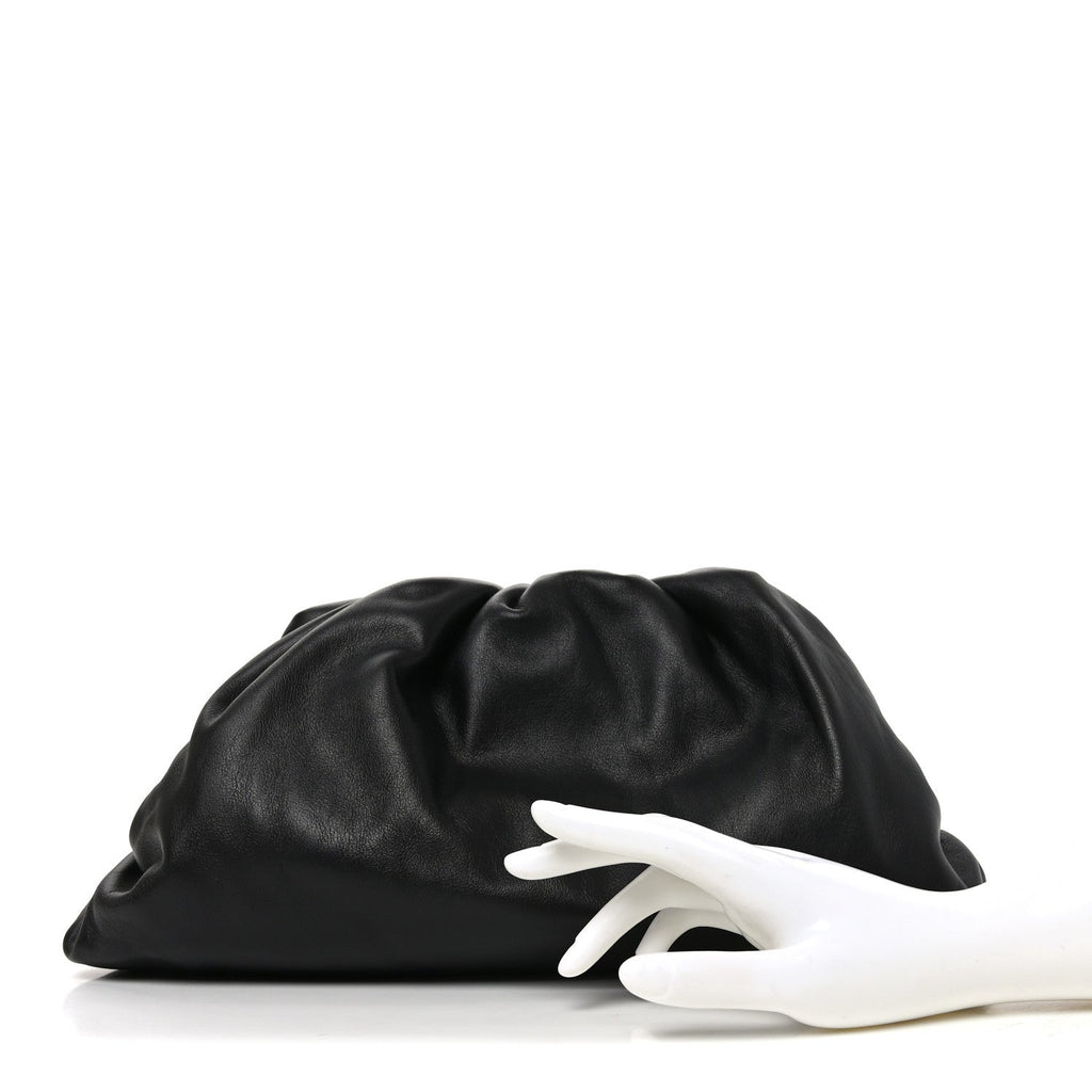 Smooth Butter Calf The Pouch Oversized Clutch Black