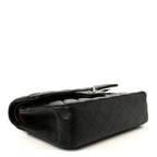Lambskin Quilted Small Double Flap Black
