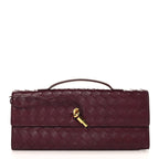 Nappa Intrecciato Long Andiamo Top Handle Clutch Barolo