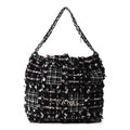 Tweed Patchwork Quilted Small Chanel 22 Black Pink White