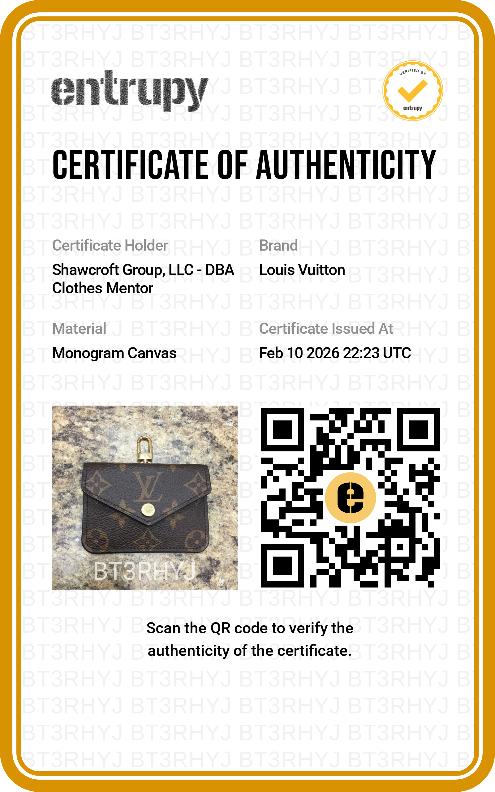 Crossbody Luxury Designer "Felicie Strap & Go" By Louis Vuitton, Size: Small