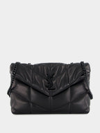 Black Toy Puffer Bag in Lambskin