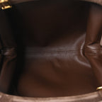 Suede Intrecciato Small The Lauren 1980 Clutch With Chain Praline Musk Washed Brownie
