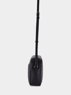 Black Lou Grain Leather Shoulder Bag