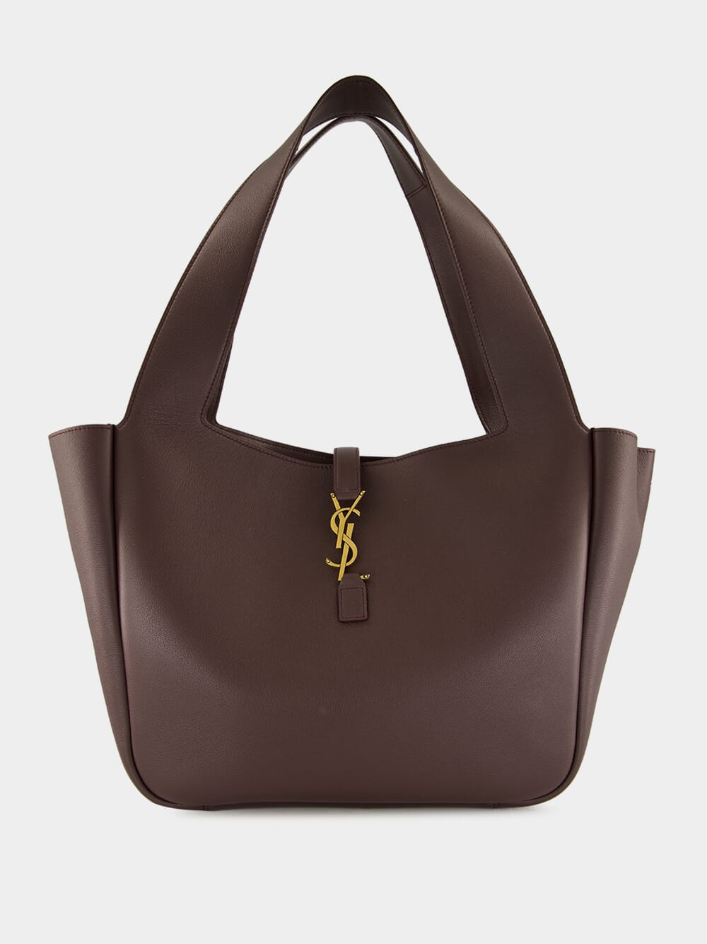Le 5 à 7 Bea Tote in Raisin Grained Leather