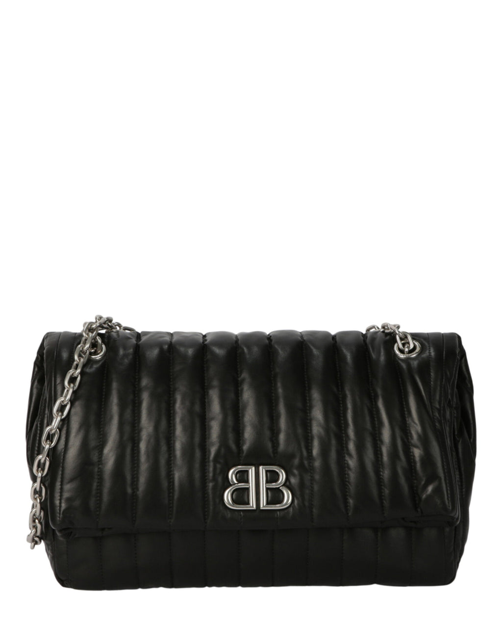 Balenciaga Womens Monaco Medium Quilted Chain Bag