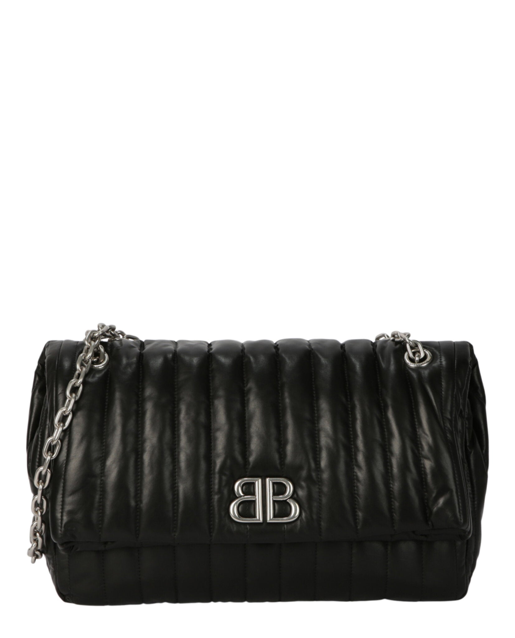 Balenciaga Womens Monaco Medium Quilted Chain Bag