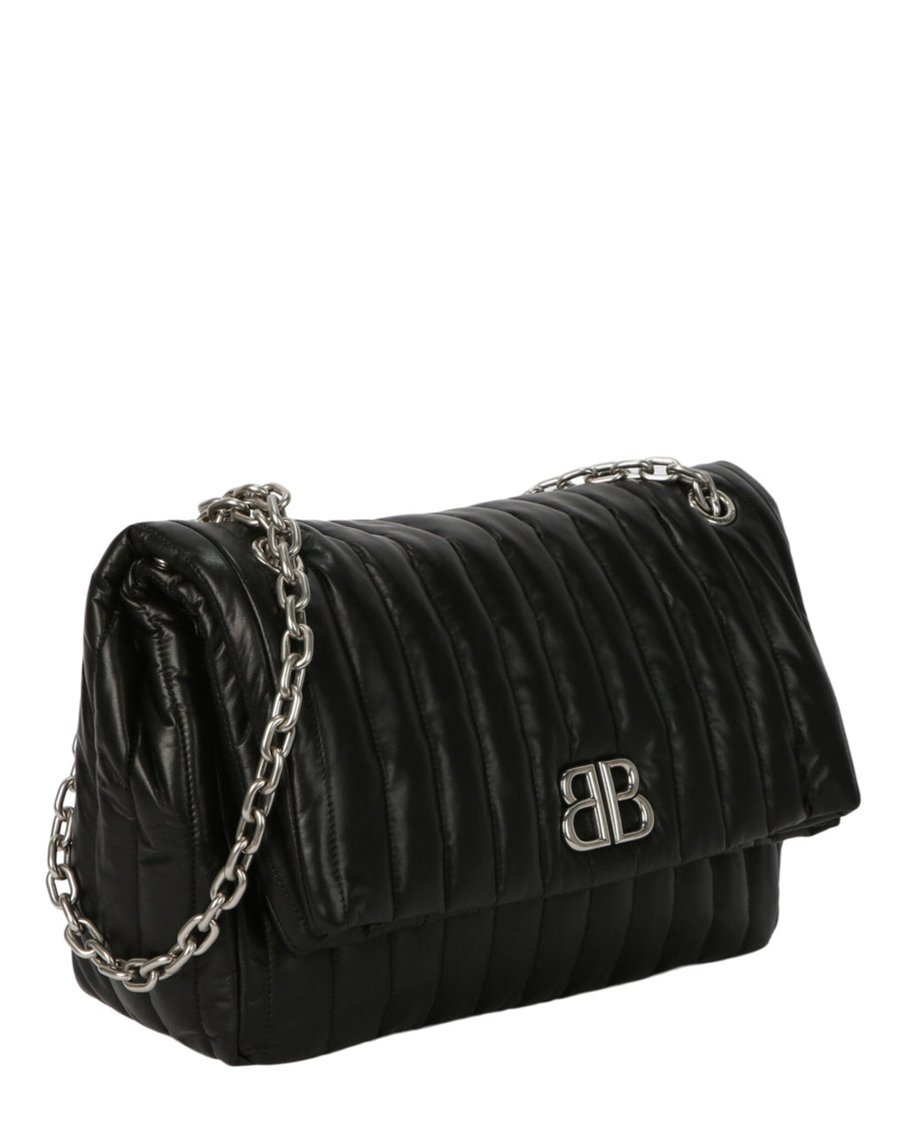 Balenciaga Womens Monaco Medium Quilted Chain Bag