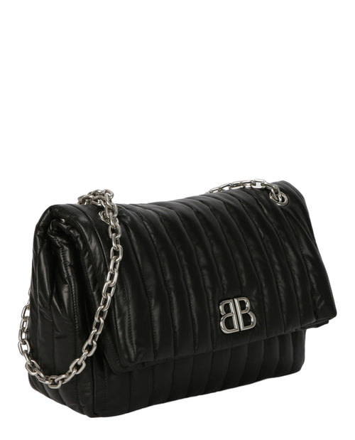 Balenciaga Womens Monaco Medium Quilted Chain Bag