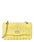 Balenciaga Womens Monaco Sprayed Quilted Small Chain Bag
