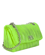 Balenciaga Womens Monaco Sprayed Quilted Small Chain Bag