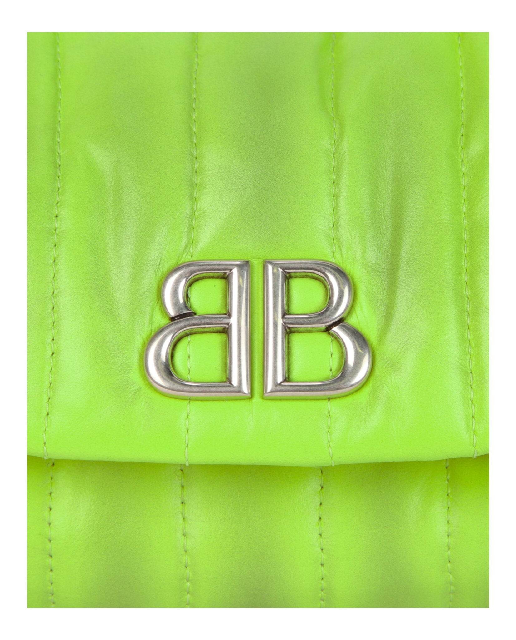 Balenciaga Womens Monaco Sprayed Quilted Small Chain Bag