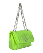 Balenciaga Womens Monaco Sprayed Quilted Small Chain Bag