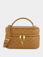 Gaby Vanity Bag in Fox Brown Lambskin