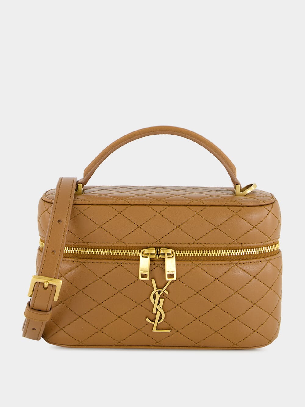 Gaby Vanity Bag in Fox Brown Lambskin