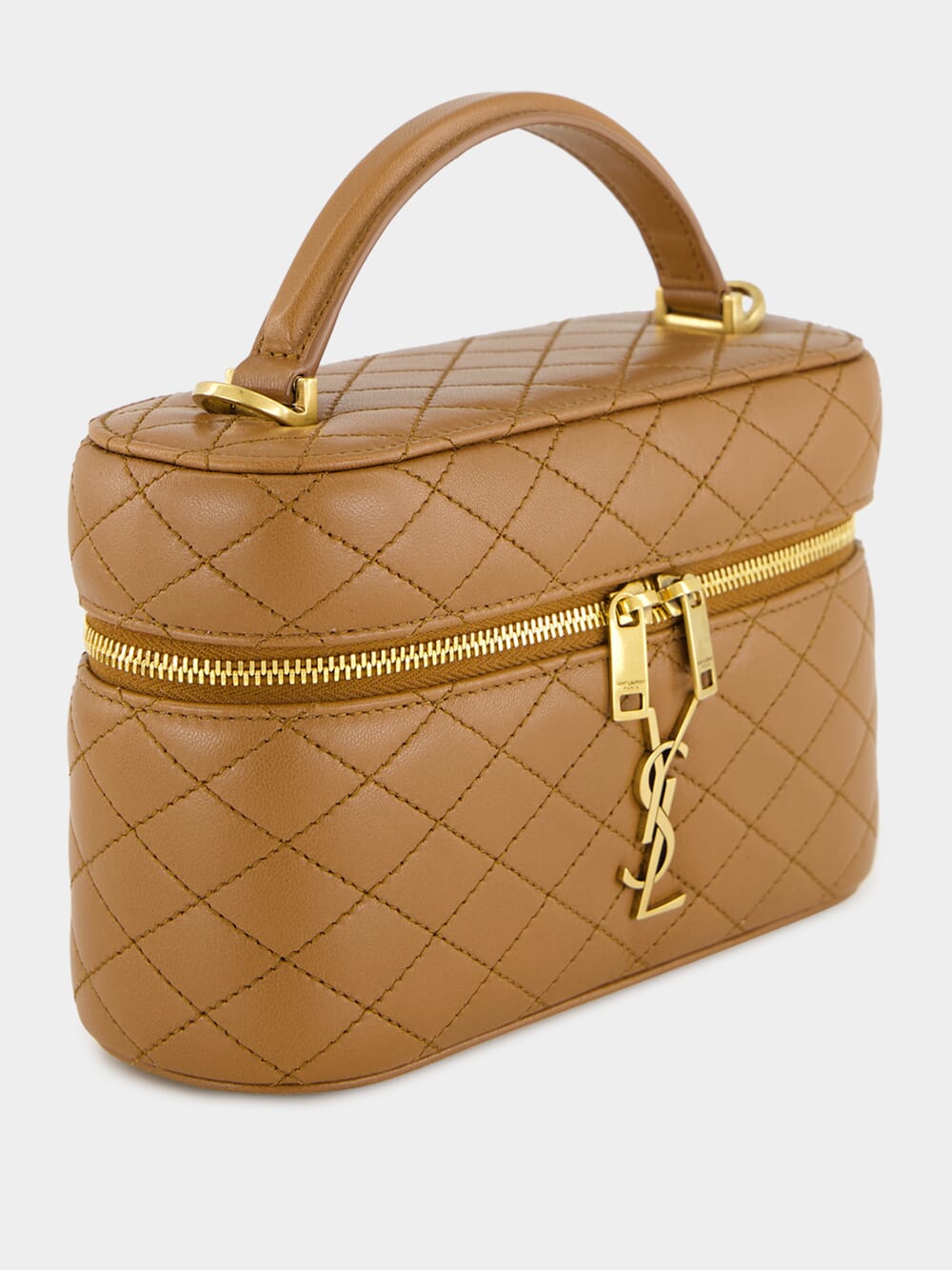 Gaby Vanity Bag in Fox Brown Lambskin