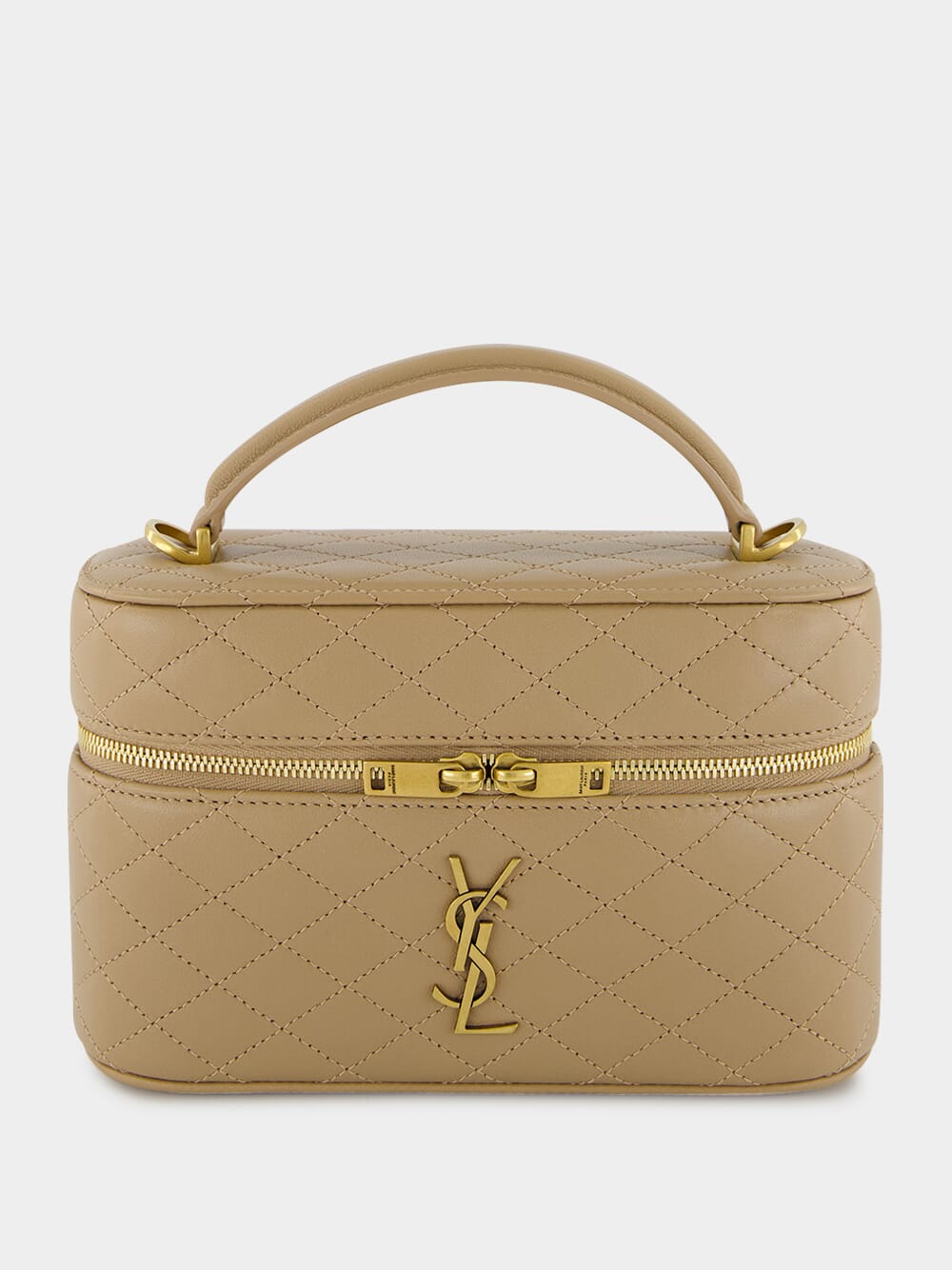 Beige Mini Gaby Vanity Crossbody Bag